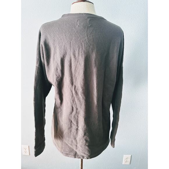 MATE The Label Organic Cotton Oversized Sweatshirt Vintage Black Small NWOT - Picture 3 of 4
